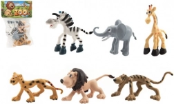 Vrolijke safari-dieren ZOO, plastic set 6 stuks (9–10 cm)