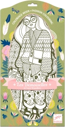 Modieuze kleurplaten Bowie & Friends van Djeco