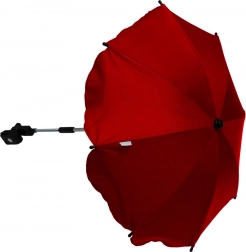 Rode parasol voor kinderwagen