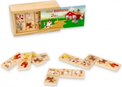 Mini-domino met dieren in doosje