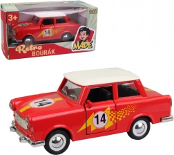 Trabant metalen autootje, 12 cm
