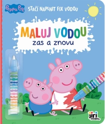 Kleurboek schilderen met water, steeds opnieuw, Peppa Pig