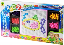 Kleurige mozaïek met paddenstoeltjes 210 stuks