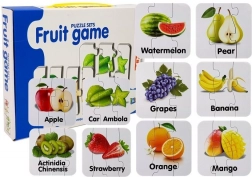 educatieve puzzel fruit – 10 paren