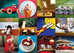Eurographics puzzel Grappige muizen 1000 stukjes