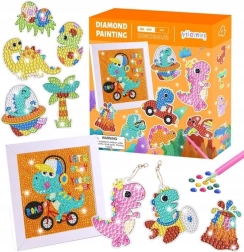 Diamant schilderset Dinosaurussen