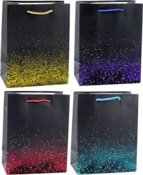 Cadeautas met glinsterend verloopeffect 23 x 18 x 10,5 cm