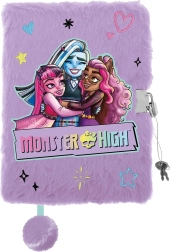 Monster High pluche dagboek met hangslot A5, 96 pagina’s