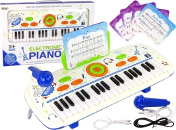 Elektrische pianoklavier-toetsen voor kinderen Blue USB MP3 noten