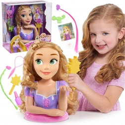 Styling- en kammhoofddisplay DISNEY prinses Rapunzel met accessoires, 13 delen