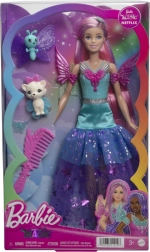 Barbie Malibu feeënpop met roze haar en accessoires