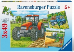 Puzzel Landbouwmachines 3x49 stukjes Ravensburger