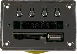 Muziekpaneel voor auto op accu