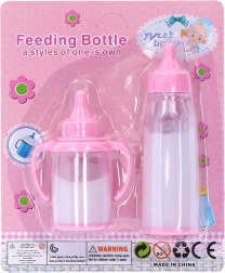 Flessen voor poppen – set van 2 stuks