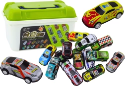Set van autootjes in een koffer 30 stuks