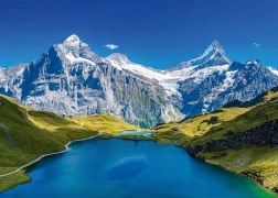 ALIPSON puzzel Bachalpsee-meer, Alpen – 1000 stukjes