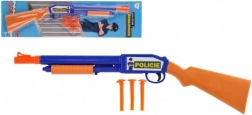Plastic pistool met zuignappen 48 cm met drie kogels