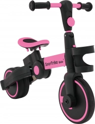 Kinderloopfiets en driewieler 3-in-1 SporTrike – Roze