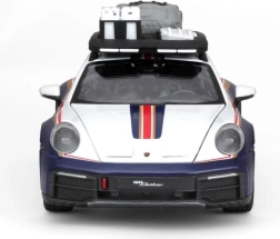 Metalen automodel 1:24 Porsche 911 Dakar Roughroads blauw