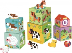 Blokken met Boerderijdieren van 2Kids Toys