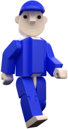 SEVÁČEK figuurtje blauw – groot en klein