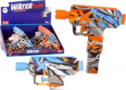 Klein waterpistool graffiti – blauw of oranje