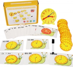 Hulpmiddel voor het leren van de tijd - Klok en kaarten
