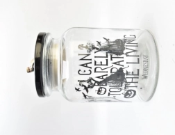 Glazen snoeppot met deksel WEDNESDAY