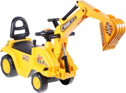 Loopfiets – graafmachine met grote laadschop en potje