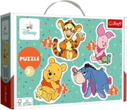 Baby puzzel Winnie de Poeh 4-in-1 (2–5 stukjes)