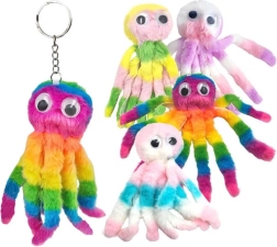 Pluchen sleutelhanger octopus 13 cm