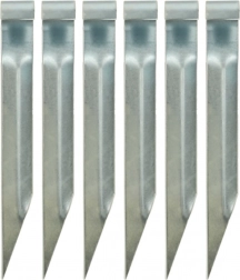 Ankers voor trampoline – stalen haken voor bevestiging, 6 stuks (35 × 4 cm)