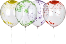 Latex ballonnen met bolletjes 30 cm (10 stuks) MY PARTY