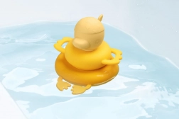 Lilliputiens stapelpiramide voor in water eend Gaspard