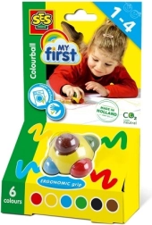 SES Creative My first kleurpotlood met 6 kleuren