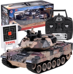 grote rc tank leopard 2 1:18 met schieten