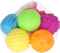 Sensorische ballen voor kinderen, set van 6 in net