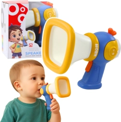 Kinderenmegafon met stemverandering en lichteffecten – blauw