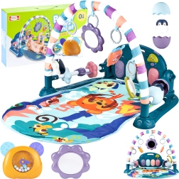 Interactieve speelmat met piano blauw