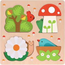 Petit Collage insteekpuzzel - Dit is mijn thuis