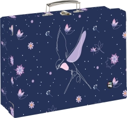 rechthoekig lamino koffertje A4 OXY GO bloemen