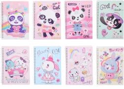 Gelijnde spiraalblok 14,5x20,5 cm, 80 pagina’s