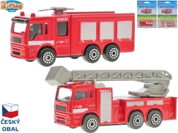 Metalen brandweerautootje 8 cm – 2-Play Traffic