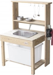 Grote houten keuken met echt water Classic World