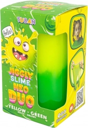 Tuban Jiggly Slime Neo Duo tweekleurig geel‑groen 430 g