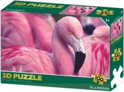 3D-puzzel flamingo 100 stukjes