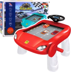 Handmatige rijsimulator – rood educatief tafeltje