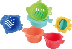 PLAYGO badbekers met waterrad, set van 6 stuks