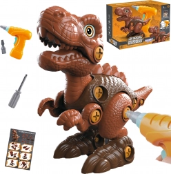 Bouwset dinosaurus T‑Rex om te monteren met boormachine 31 stuks WOOPIE