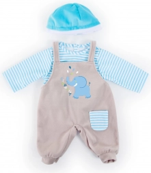 Driedelig kledingsetje voor poppen BAYER DESIGN (33–38 cm)